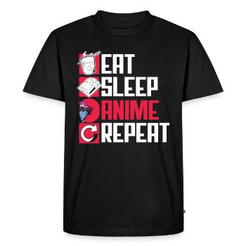 Drôle de cadeau d’anime - T-shirt Premium bio Homme - noir - Devant - Nico (187cm)