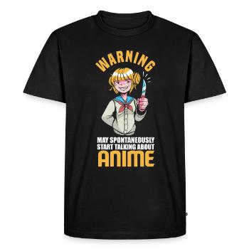 Drôle de cadeau d’anime - T-shirt Premium bio Homme - noir - Devant - Nico (187cm)