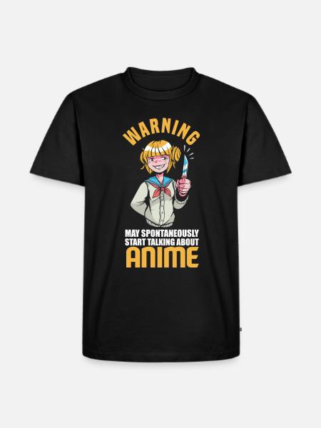 Funny Anime Gift - Men's Premium Organic T-Shirt - black