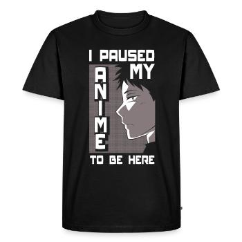 Drôle de cadeau d’anime - T-shirt Premium bio Homme - noir - Devant - Nico (187cm)