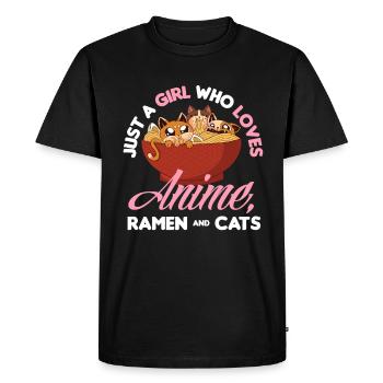 Drôle de cadeau d’anime - T-shirt Premium bio Homme - noir - Devant - Nico (187cm)