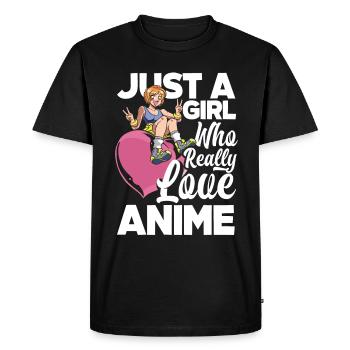 Drôle de cadeau d’anime - T-shirt Premium bio Homme - noir - Devant - Nico (187cm)