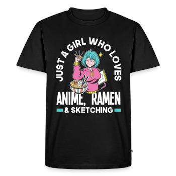 Drôle de cadeau d’anime - T-shirt Premium bio Homme - noir - Devant - Nico (187cm)