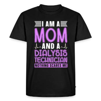 Technicien en dialyse Dialyse Néphrologie Cadeau - T-shirt Premium bio Homme - noir - Devant - Nico (187cm)