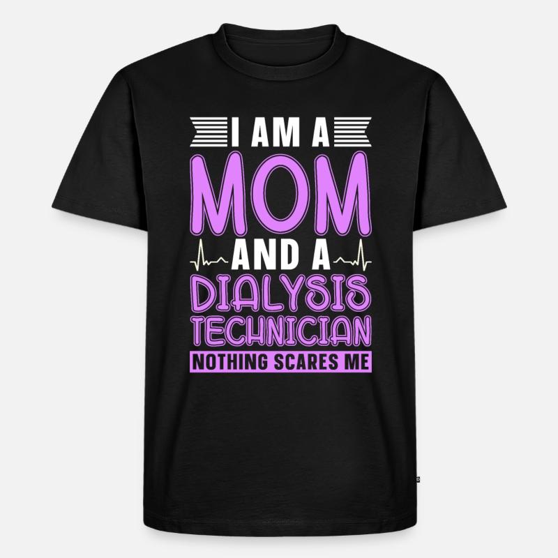 Dialysetechniker Dialyse Nephrologie Geschenk - Männer Premium Bio T-Shirt - Schwarz