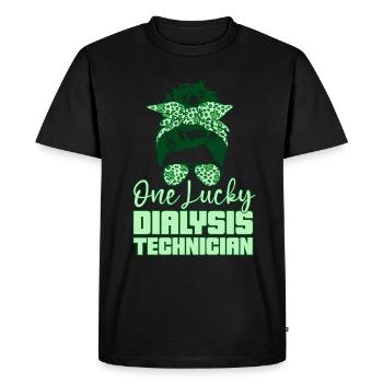 Technicien en dialyse Néphrologie Dialyse Cadeau - T-shirt Premium bio Homme - noir - Devant - Nico (187cm)