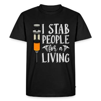 Néphrologie Dialyse Dialyse Dialyse Technicien Cadeau - T-shirt Premium bio Homme - noir - Devant - Nico (187cm)