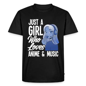 Drôle de cadeau d’anime - T-shirt Premium bio Homme - noir - Devant - Nico (187cm)