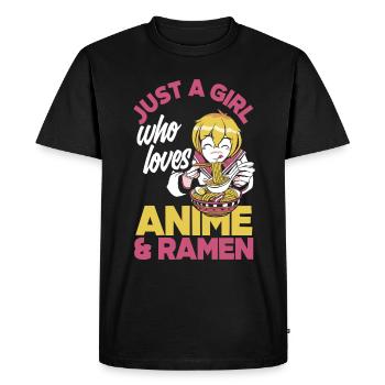 Drôle de cadeau d’anime - T-shirt Premium bio Homme - noir - Devant - Nico (187cm)
