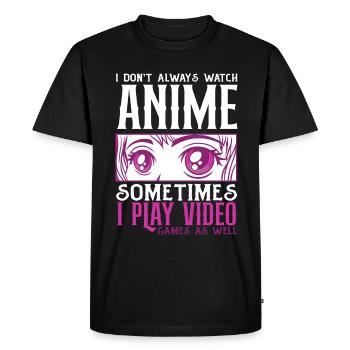 Drôle de cadeau d’anime - T-shirt Premium bio Homme - noir - Devant - Nico (187cm)