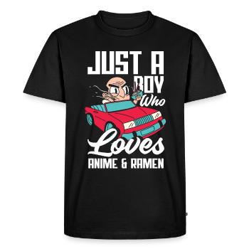Drôle de cadeau d’anime - T-shirt Premium bio Homme - noir - Devant - Nico (187cm)