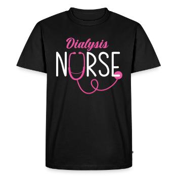 Infirmière infirmière - T-shirt Premium bio Homme - noir - Devant - Nico (187cm)