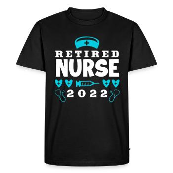 Infirmière Infirmière Pension d’infirmière - T-shirt Premium bio Homme - noir - Devant - Nico (187cm)