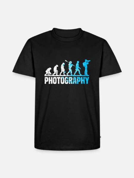 Photography Evolution Photographer Evolution Photo - Men's Premium Organic T-Shirt - black