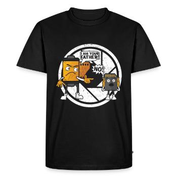 Photographie Je suis ton père Photographe - T-shirt Premium bio Homme - noir - Devant - Nico (187cm)