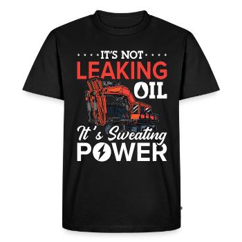 Conducteur d’excavatrice Excavatrice Ouvrier de la construction Excavatrices Cadeau - T-shirt Premium bio Homme - noir - Devant - Nico (187cm)