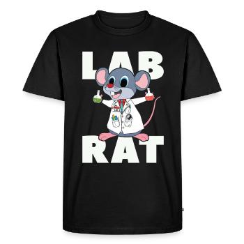 Laboratory Laboratory Technician Lab Rat Science Gift - Men's Premium Organic T-Shirt - black - Front - Nico (187cm)