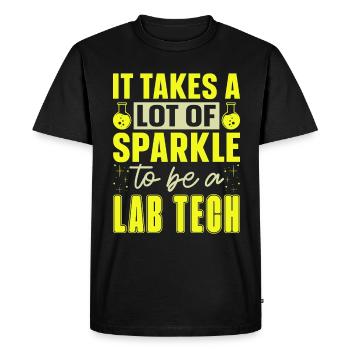 Laboratory Laboratory Technician Science Profession Gift - Men's Premium Organic T-Shirt - black - Front - Nico (187cm)
