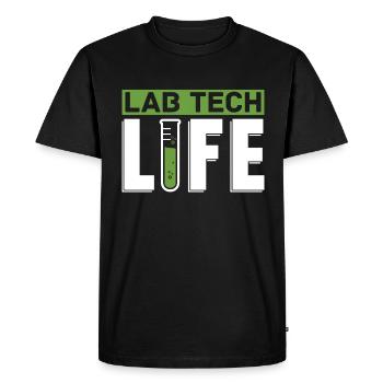 Laboratory Laboratory Technician Lab Tech Life Profession Gift - Men's Premium Organic T-Shirt - black - Front - Nico (187cm)