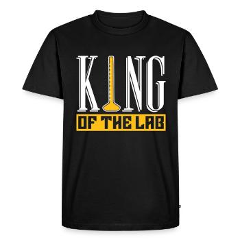 Lab Technician Lab King Science Gift - Men's Premium Organic T-Shirt - black - Front - Nico (187cm)