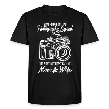 Photography Legend The Most Important Call Me Mom & - Men's Premium Organic T-Shirt - black - Front - Nico (187cm)