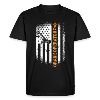 Grutier Ouvrier de la construction Grutier Cadeau de travail - T-shirt Premium bio Homme - noir - Devant - Nico (187cm)