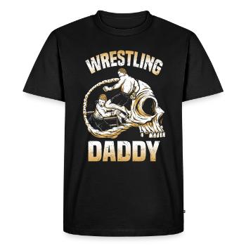 Daddy Wrestling Mixed Martial Arts Wrestling Daddy - Men's Premium Organic T-Shirt - black - Front - Nico (187cm)