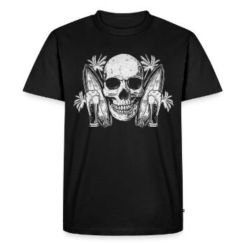 Sports nautiques Surfer Surf Surf Surf Wave Surfer - T-shirt Premium bio Homme - noir - Devant - Nico (187cm)