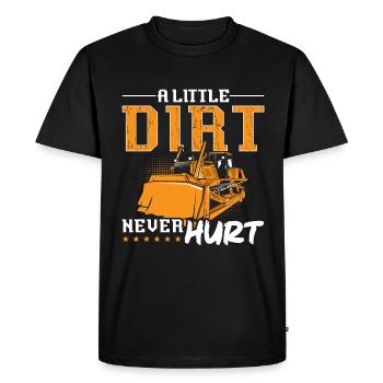 Excavatrice Bulldozer Travailleur de la construction Bulldozer Cadeau - T-shirt Premium bio Homme - noir - Devant - Nico (187cm)