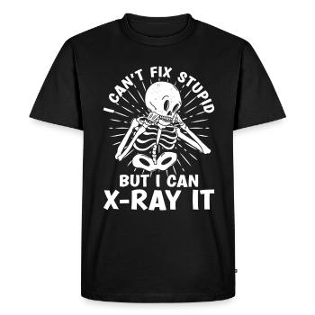 Radiologie Radiologie Docteur Technicien en radiologie Cadeau - T-shirt Premium bio Homme - noir - Devant - Nico (187cm)