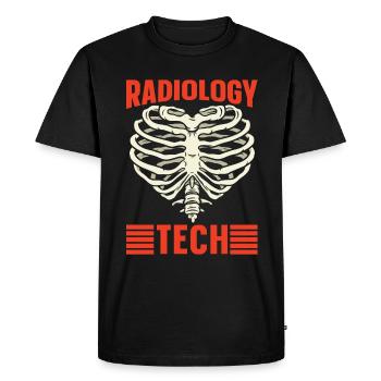 Radiologie Rad Techs Technicien en radiologie Cadeau de technicien en radiologie - T-shirt Premium bio Homme - noir - Devant - Nico (187cm)