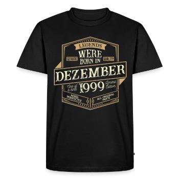 Décembre 1999 Birthday Man - T-shirt Premium bio Homme - noir - Devant - Nico (187cm)