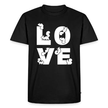 Squirrel LOVE Cute Squirrel - Men's Premium Organic T-Shirt - black - Front - Nico (187cm)