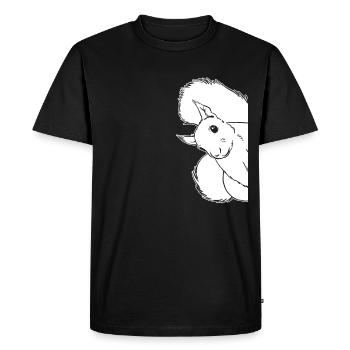 Funny squirrel, funny squirrel, - Men's Premium Organic T-Shirt - black - Front - Nico (187cm)