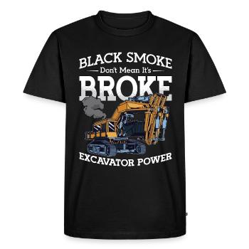 Excavators Excavator Driver Construction Worker Excavator Gift - Men's Premium Organic T-Shirt - black - Front - Nico (187cm)