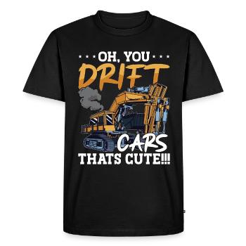 Excavators Excavator Drivers Workers Excavator Construction Gift - Men's Premium Organic T-Shirt - black - Front - Nico (187cm)