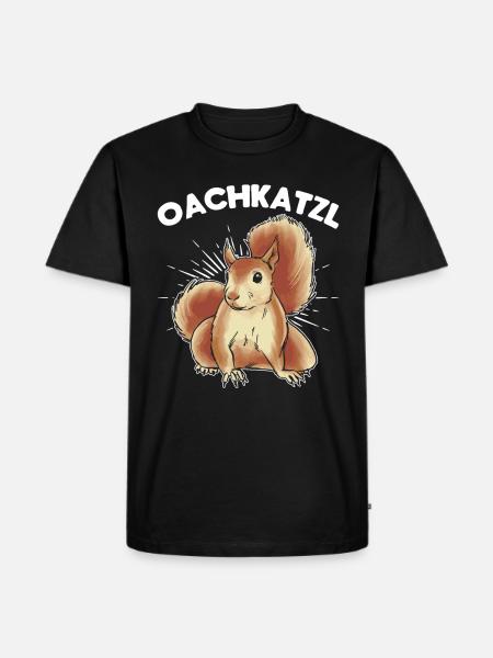 Squirrel, cute squirrel lover, - Men's Premium Organic T-Shirt - black
