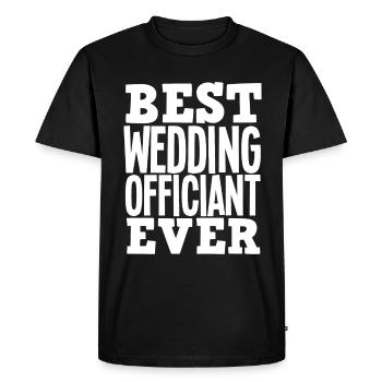 Registraire Registraire Registrar Mariage - T-shirt Premium bio Homme - noir - Devant - Nico (187cm)