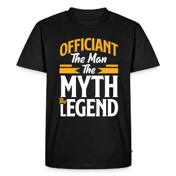 Registraire Registraire Registrar Mariage - T-shirt Premium bio Homme - noir - Devant - Nico (187cm)
