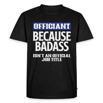 Registraire Registraire Registrar Mariage - T-shirt Premium bio Homme - noir - Devant - Nico (187cm)
