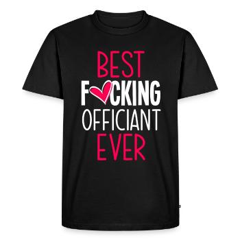 Registraire Registraire Registrar Mariage - T-shirt Premium bio Homme - noir - Devant - Nico (187cm)
