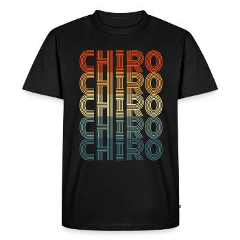 Chiropraticien Chiropratique Physio Chiro Cadeau - T-shirt Premium bio Homme - noir - Devant - Nico (187cm)