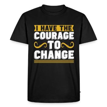 Mental Coffee Coffee Coffee Drinker Mental Health - Men's Premium Organic T-Shirt - black - Front - Nico (187cm)