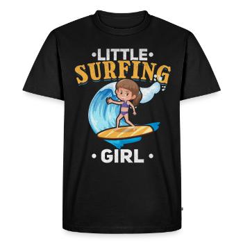 Surf Enfants Surfeur d’eau Enfants Petit - T-shirt Premium bio Homme - noir - Devant - Nico (187cm)