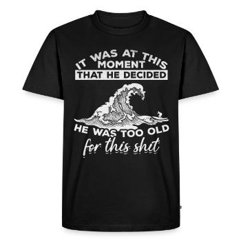 Surfing Surfboard Surfer Funny Surf Funny Surfing - Men's Premium Organic T-Shirt - black - Front - Nico (187cm)