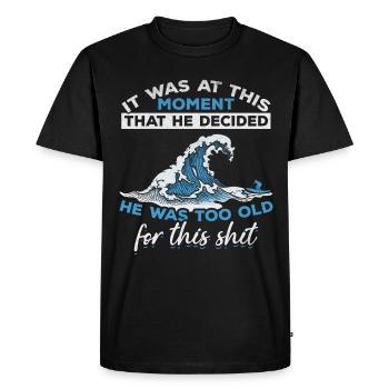 Water Surfing Surfboard Surfer Funny Surfer Funny - Men's Premium Organic T-Shirt - black - Front - Nico (187cm)