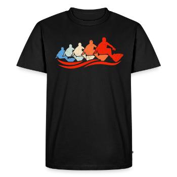 Groupe de surf Retro Surfers - T-shirt Premium bio Homme - noir - Devant - Nico (187cm)