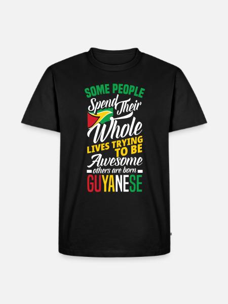 Guyanese Guyana - Männer Premium Bio T-Shirt - Schwarz