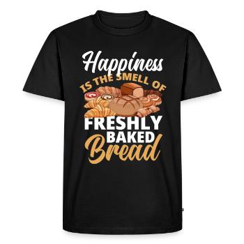 Funny Hobby Baker Gift - Men's Premium Organic T-Shirt - black - Front - Nico (187cm)