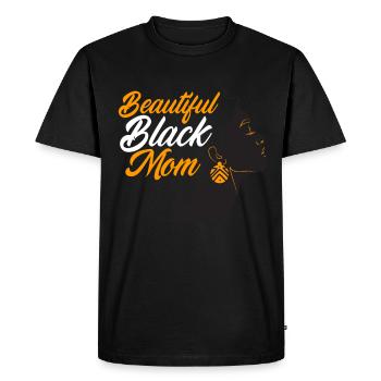 Melanin African American African American Woman - Men's Premium Organic T-Shirt - black - Front - Nico (187cm)